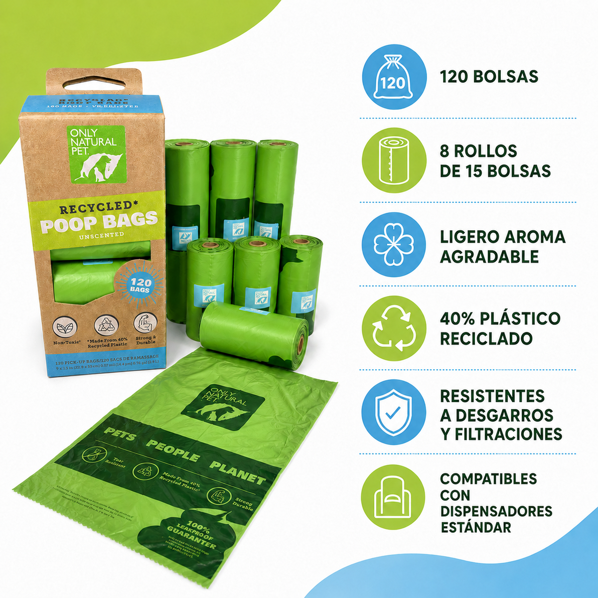 Bolsas de Popo Orgánicas en Caja 120 Unidades P0010