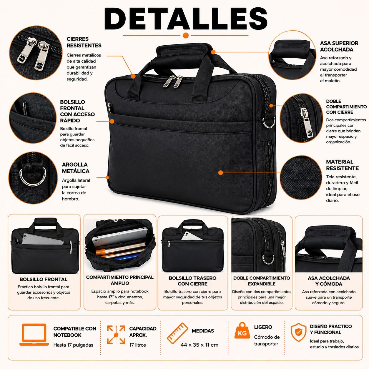 Maletín Porta Notebook 17” 2022