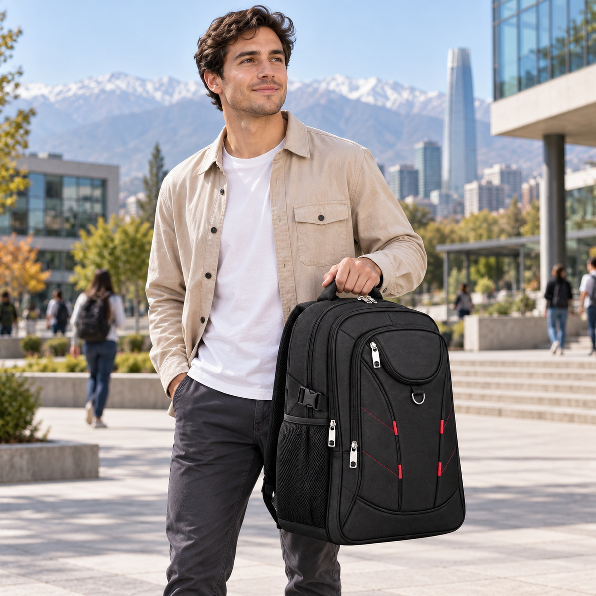Mochila Semi Acolchada 30 L Porta Notebook 2012