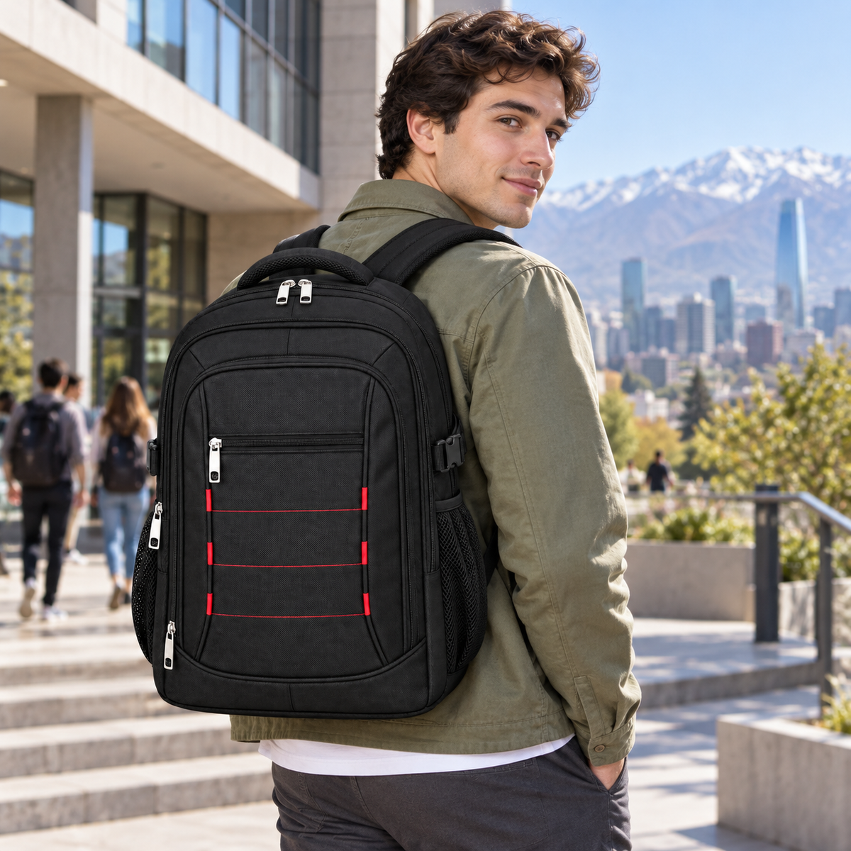 Mochila Semi Acolchada 30 L Porta Notebook 2012