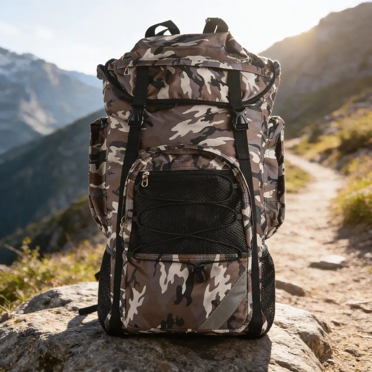 Mochila Outdoor 100L Mimetizada Reflectante 5517
