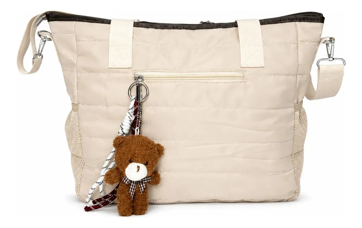 Bolso Tote Mujer Grande con Charm y Correa Removible 14L JJ260301