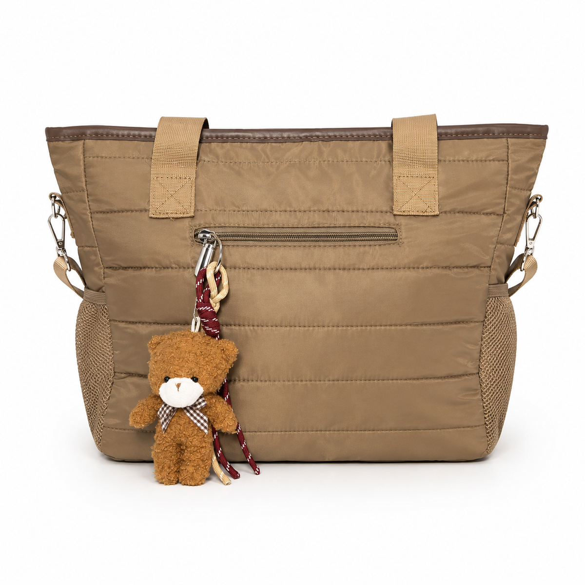 Bolso Tote Mujer Grande con Charm y Correa Removible 14L JJ260301
