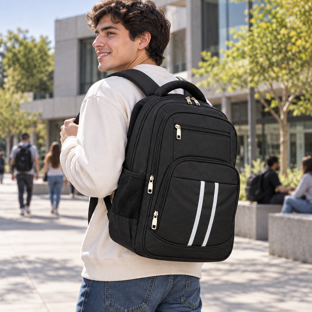 Mochila Semi Acolchada 27 L Porta Notebook 2108