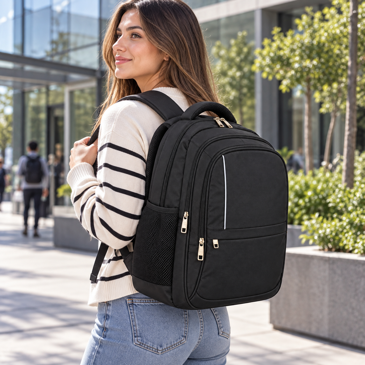 Mochila Semi Acolchada 27 L Porta Notebook 2107