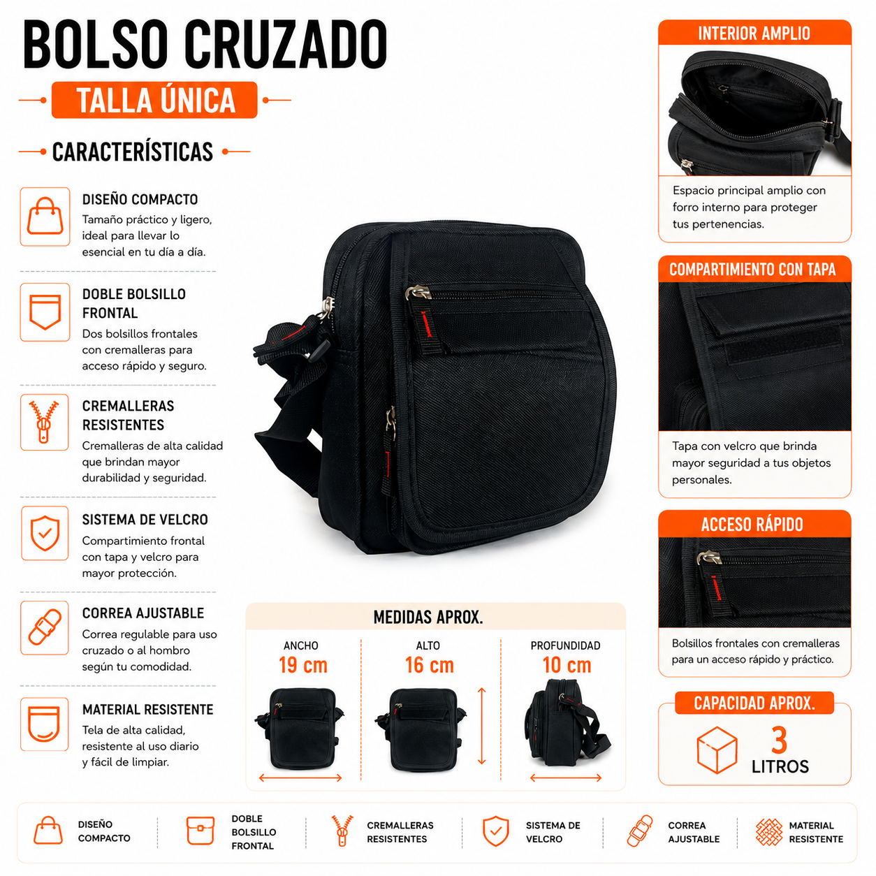 Bolso Cruzado 1602 S