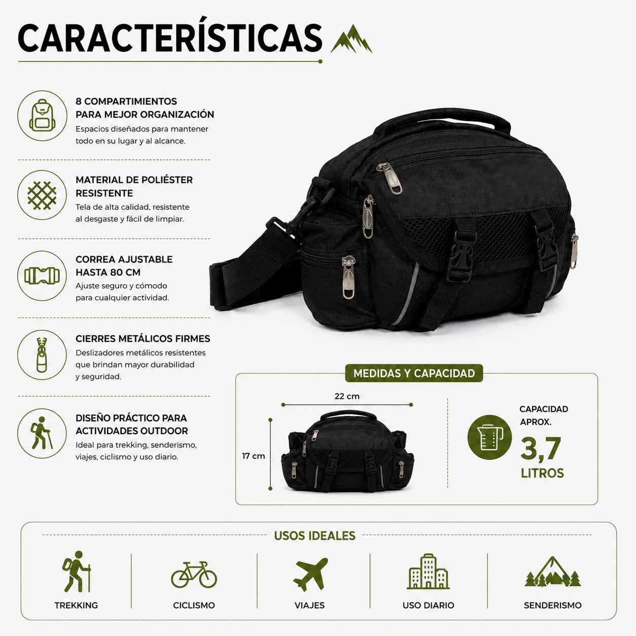 Banano Bolso  Trekking Outdoor 1099