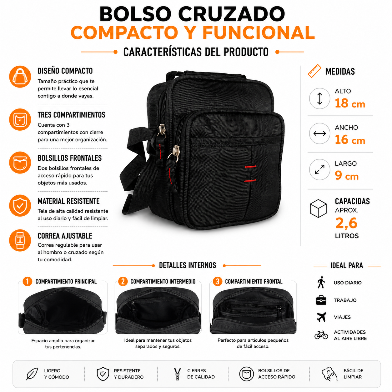 Bolso Cruzado 1604 S