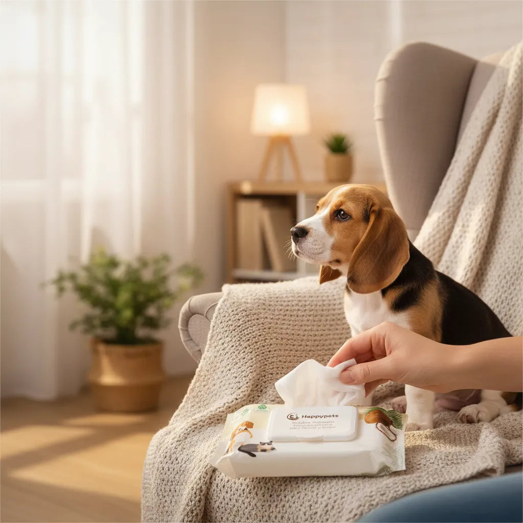 Toallitas Húmedas Hipoalergénicas De Coco 50un Perro Y Gato