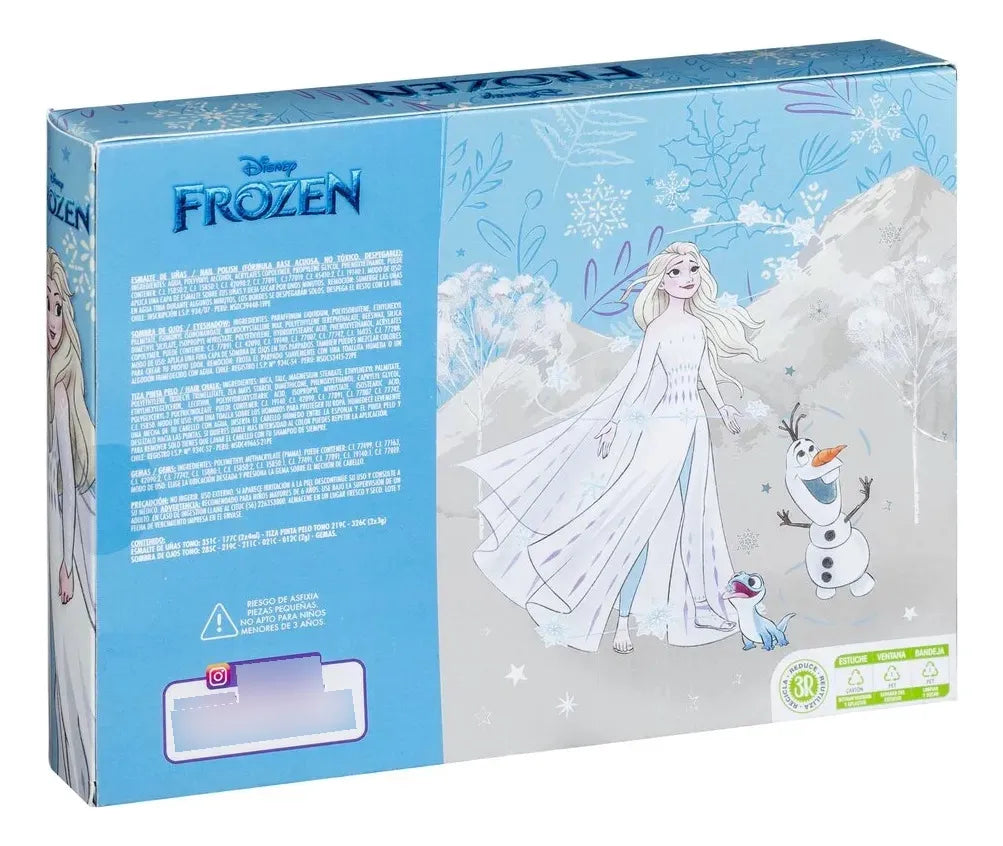 Juguete Set Maquillaje + Pinta Pelo + Uñas Frozen Niñas
