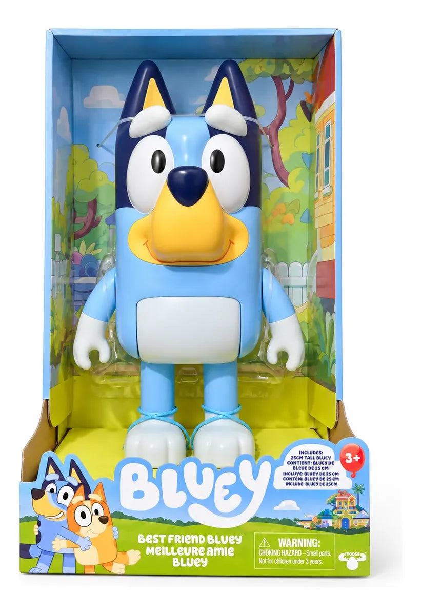 Muñeco Articulado Bluey Figura Juguete Infantil 25 Cm