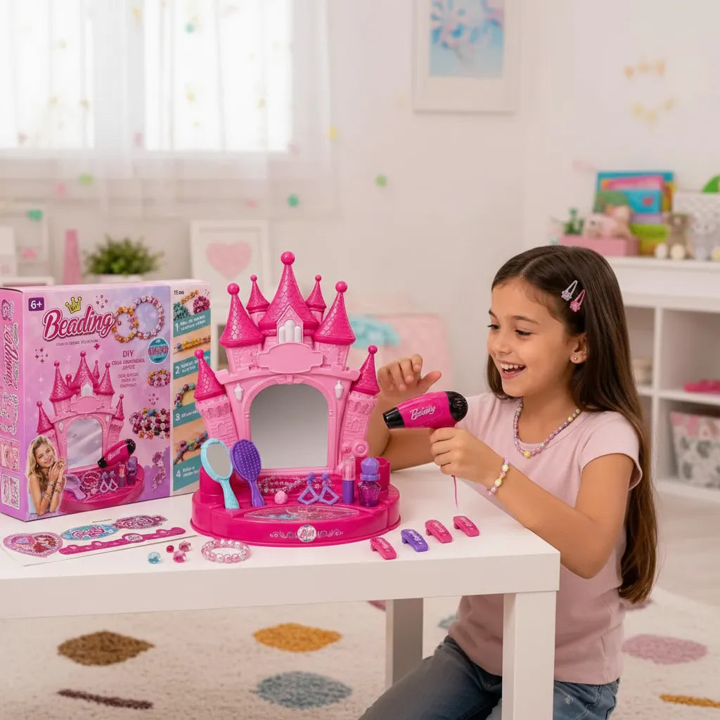 Tocador de Belleza Princesa con Espejo, Luces y Sonido