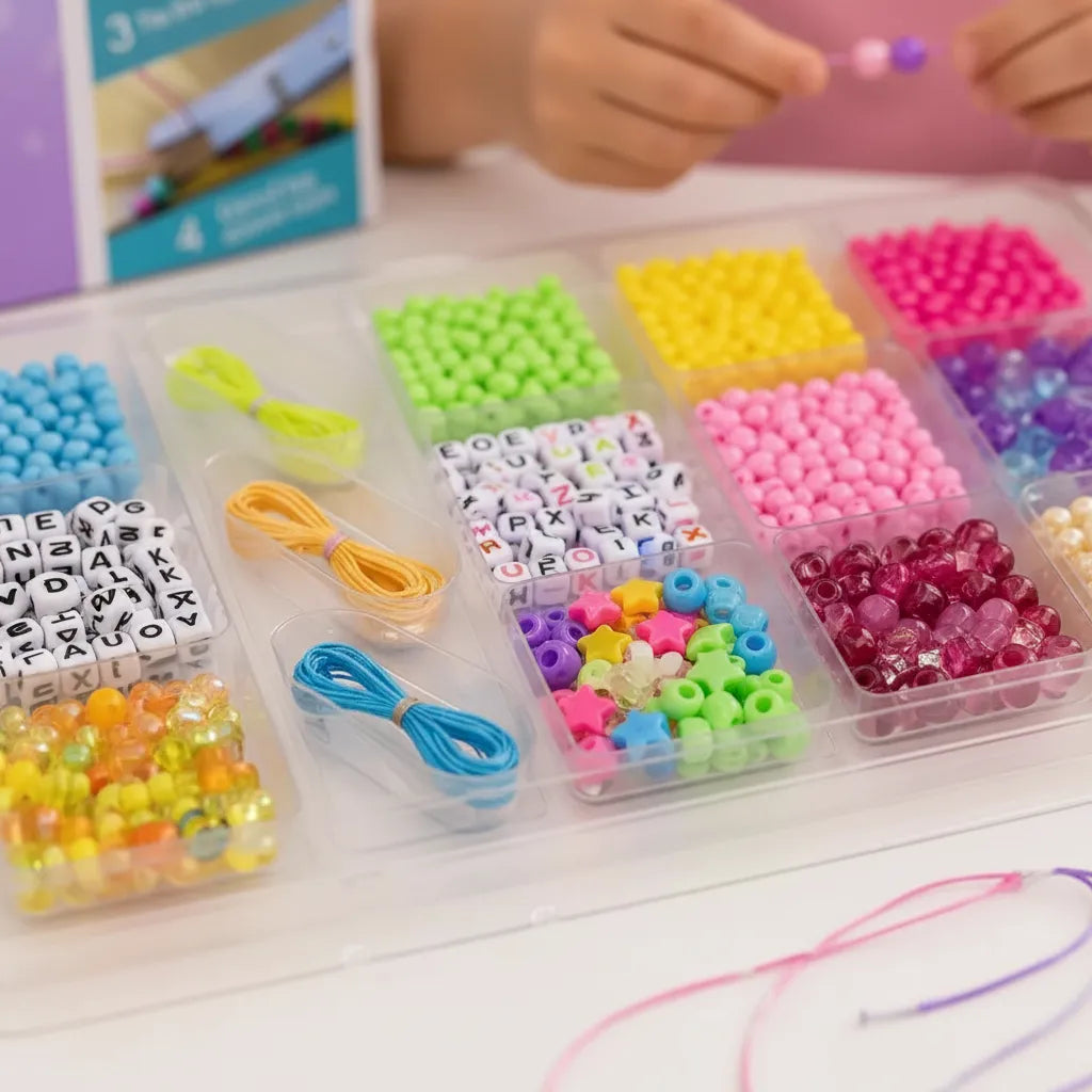 Set Para Hacer Pulseras Collares y Accesorios Niñas +100pcs