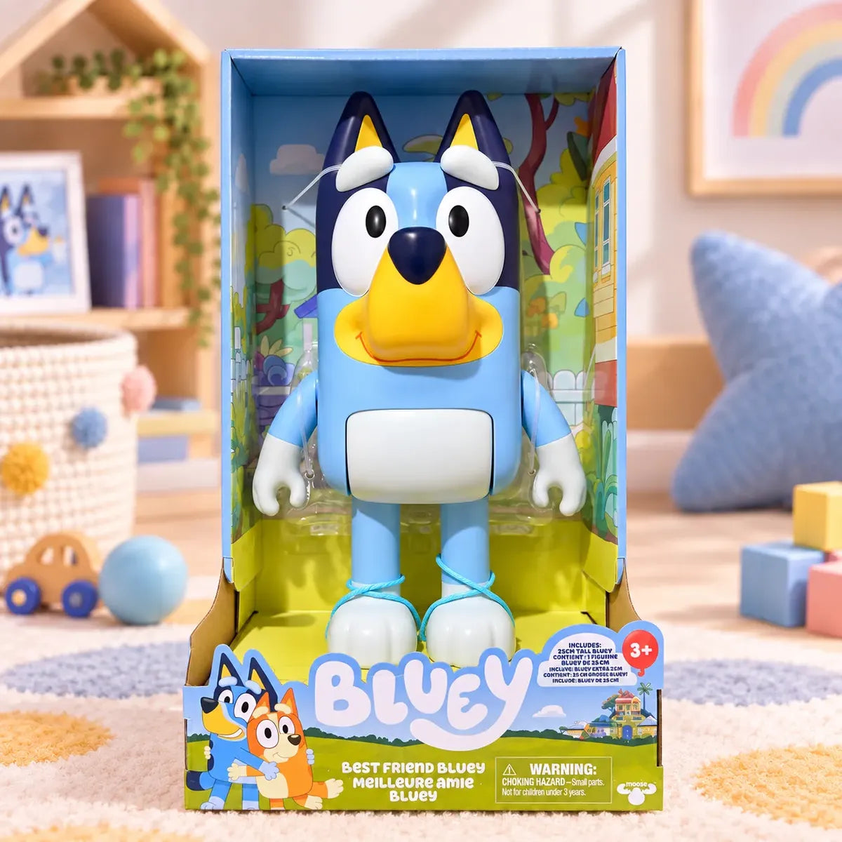 Muñeco Articulado Bluey Figura Juguete Infantil 25 Cm