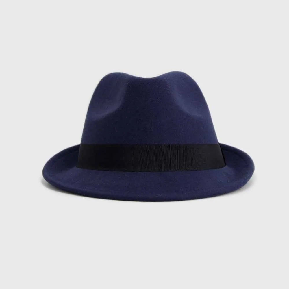 Sombrero Fedora de Fieltro Unisex Estilo Clásico Elegante- HE027