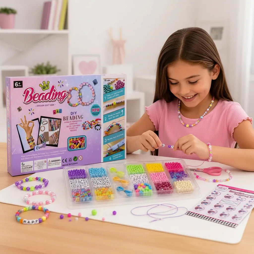 Set Para Hacer Pulseras Collares y Accesorios Niñas +100pcs