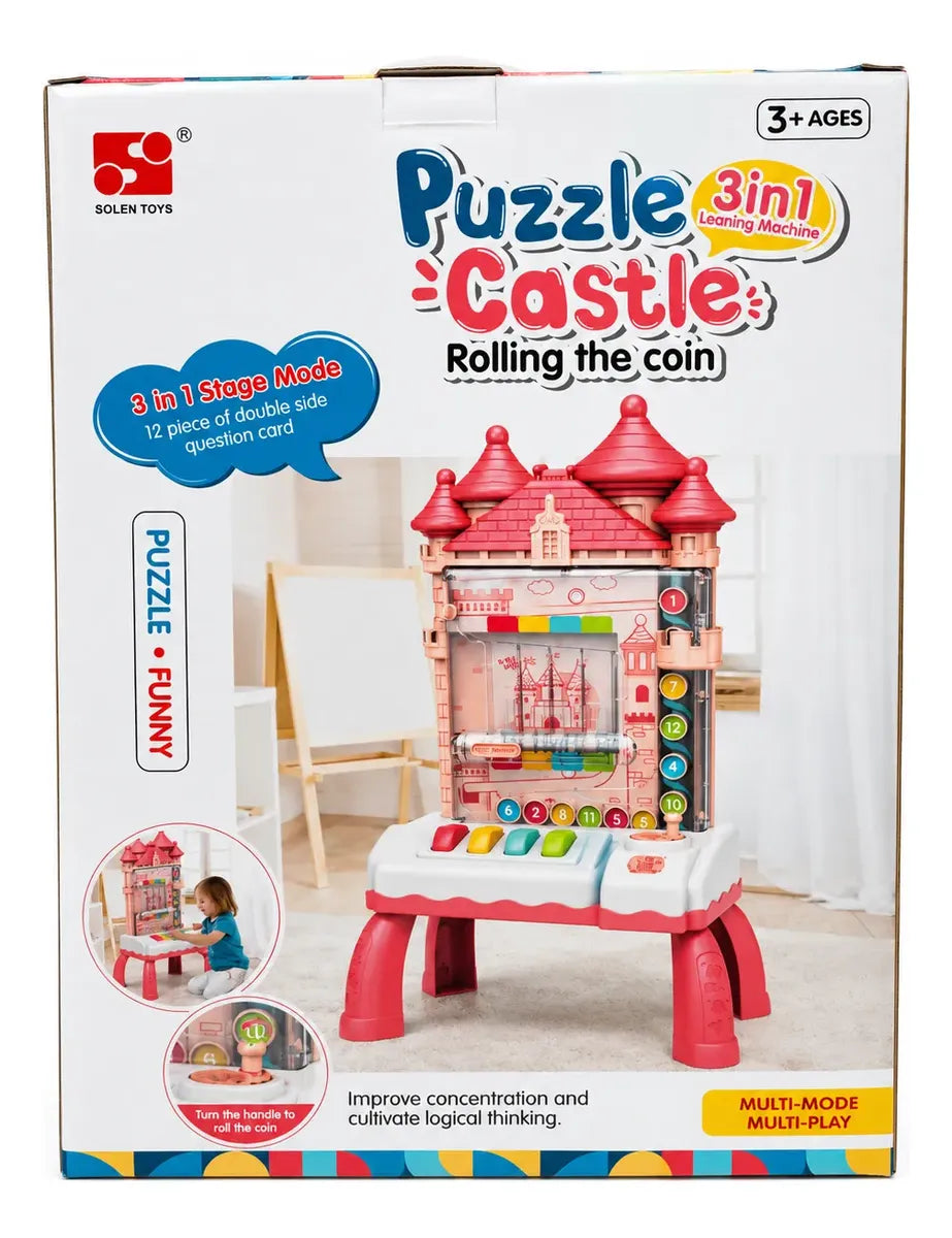 Juego Educativo Montessori Castillo Interactivo 3 en 1 Niños