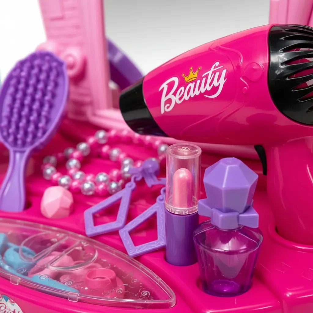 Tocador de Belleza Princesa con Espejo, Luces y Sonido