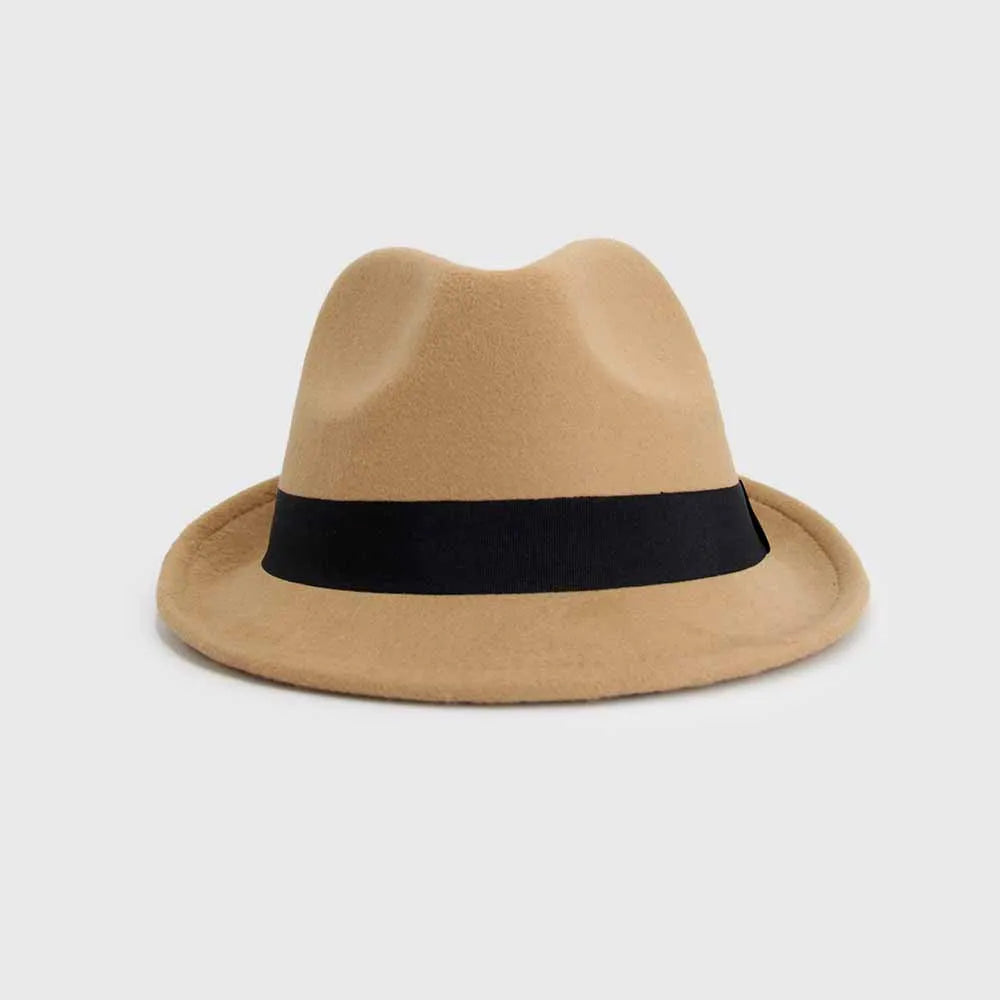 Sombrero Fedora de Fieltro Unisex Estilo Clásico Elegante- HE027