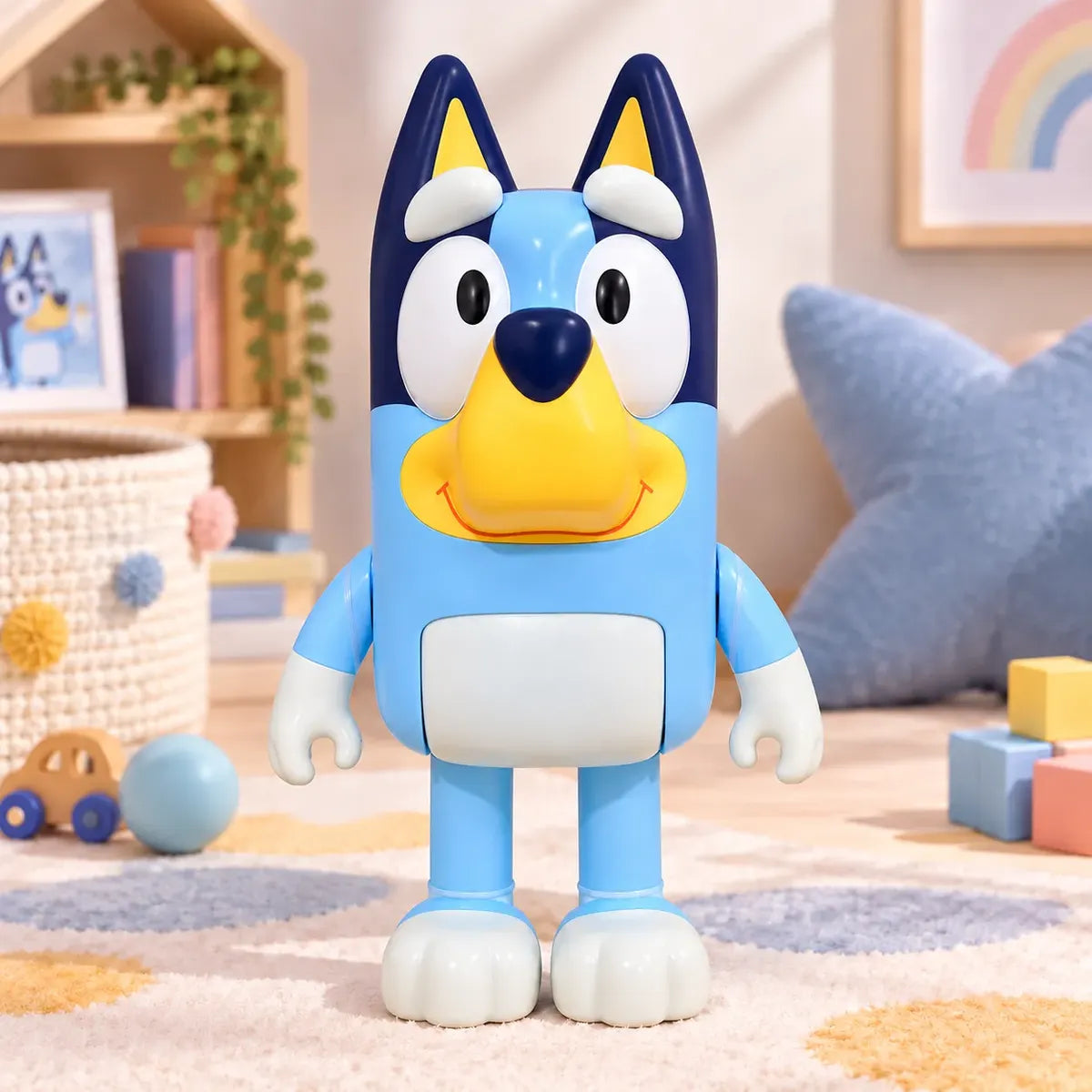 Muñeco Articulado Bluey Figura Juguete Infantil 25 Cm
