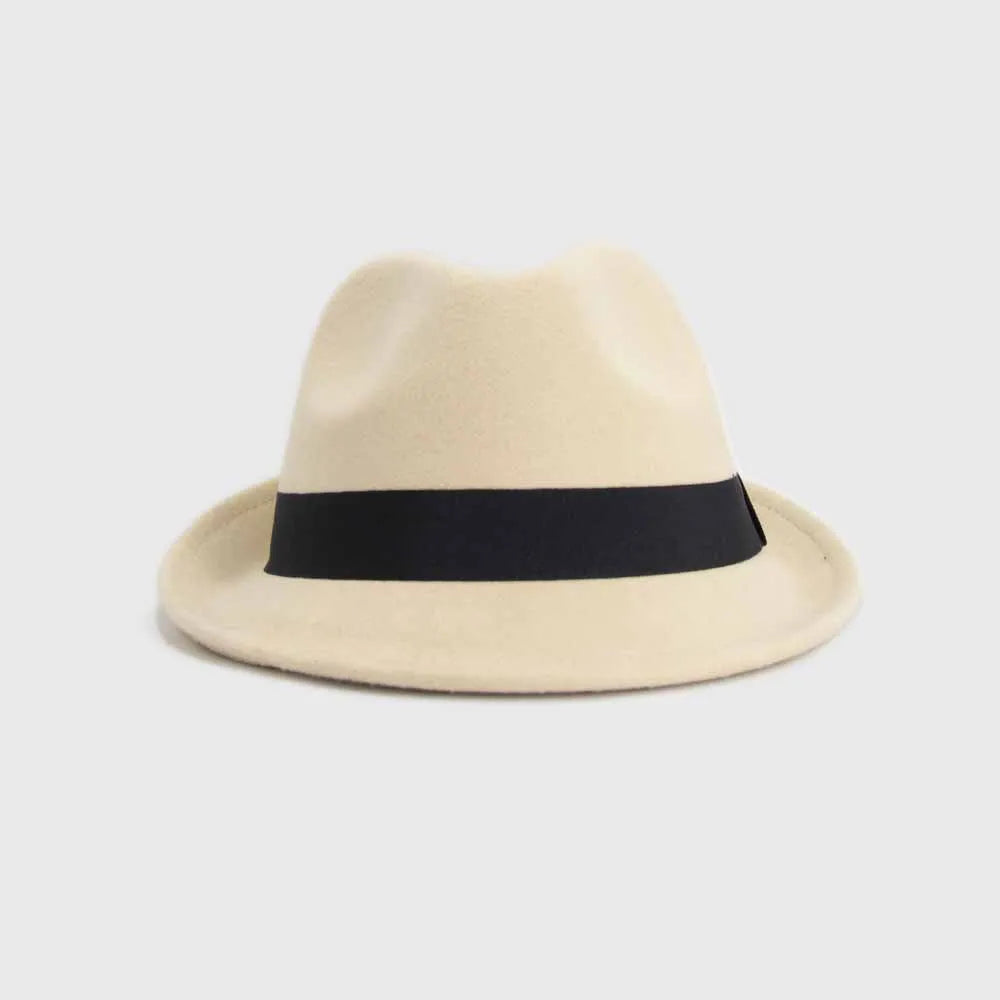Sombrero Fedora de Fieltro Unisex Estilo Clásico Elegante- HE027