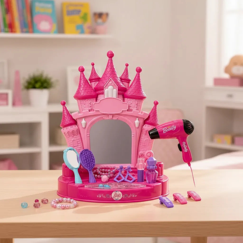 Tocador de Belleza Princesa con Espejo, Luces y Sonido