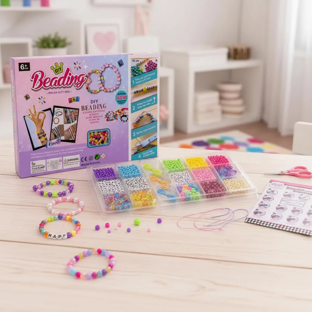 Set Para Hacer Pulseras Collares y Accesorios Niñas +100pcs