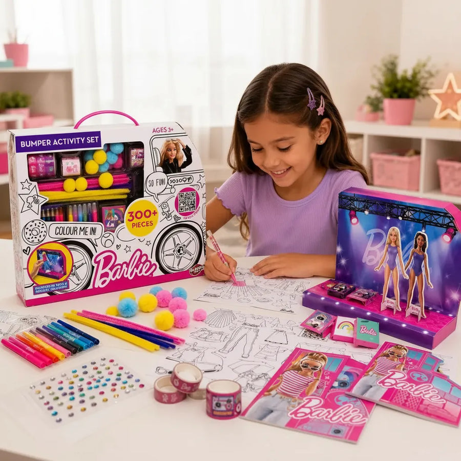 Set Creativo Barbie para Colorear y Decorar Niñas 300pcs