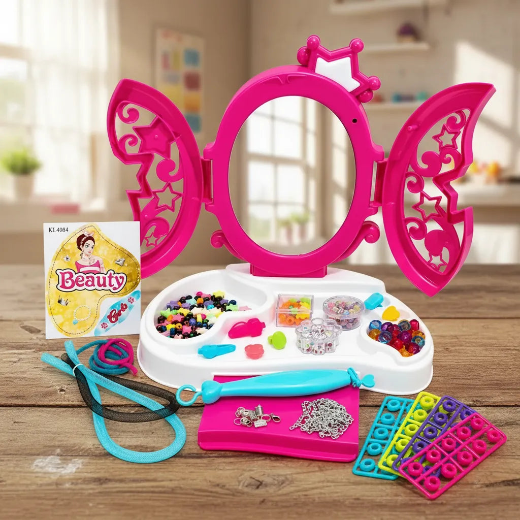 Set Para Crear Pulseras con Tocador Espejo Luz y Sonido