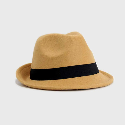 Sombrero Fedora de Fieltro Unisex Estilo Clásico Elegante- HE027