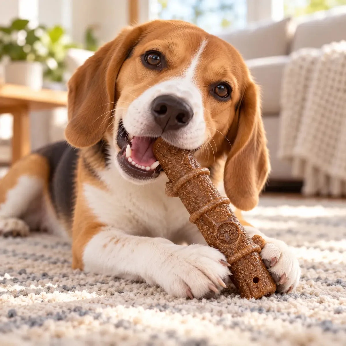 Juguete Mordedor Dental Para Perros Tipo Hueso Antiestrés - Palo