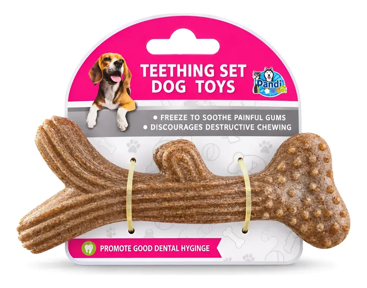 Juguete Mordedor Dental Para Perros Tipo Hueso Antiestrés - Rama
