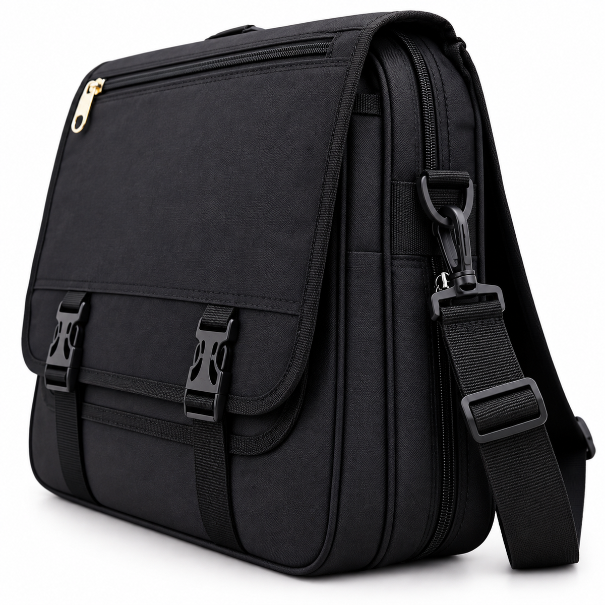 Maletín Porta Notebook Expandible Negro 1081