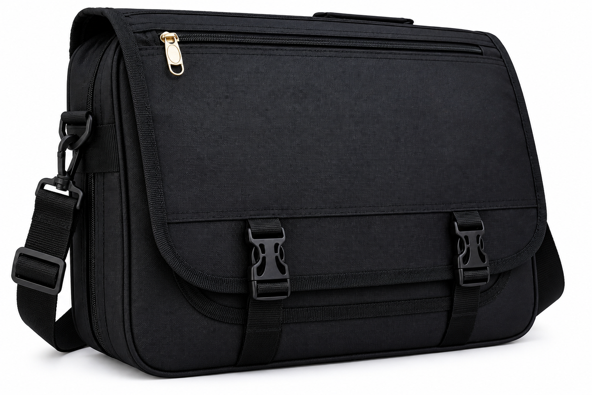 Maletín Porta Notebook Expandible Negro 1081