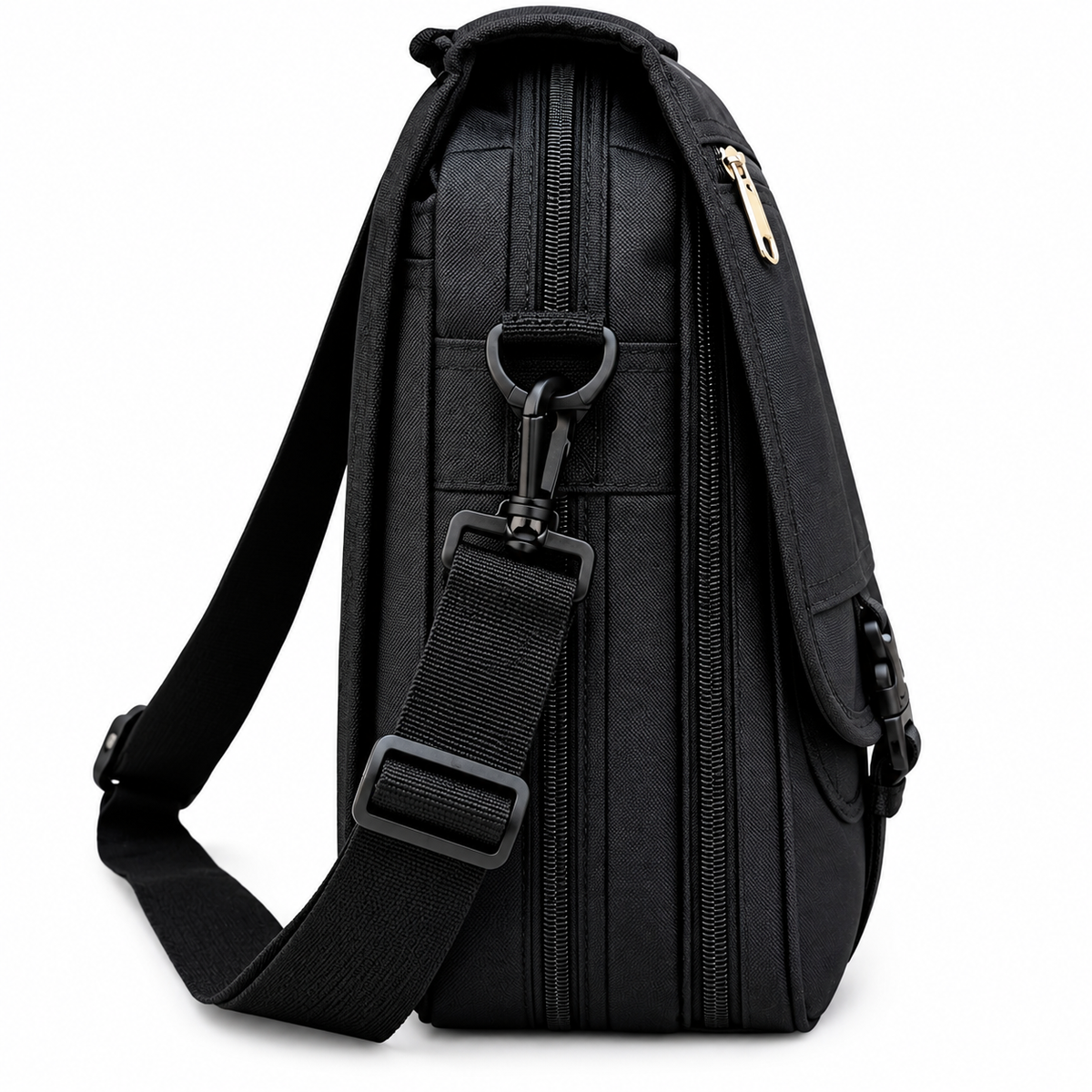 Maletín Porta Notebook Expandible Negro 1081