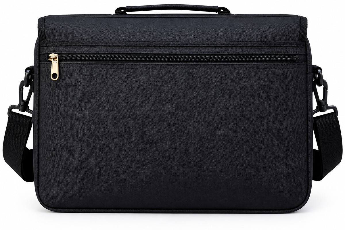 Maletín Porta Notebook Expandible Negro 1081