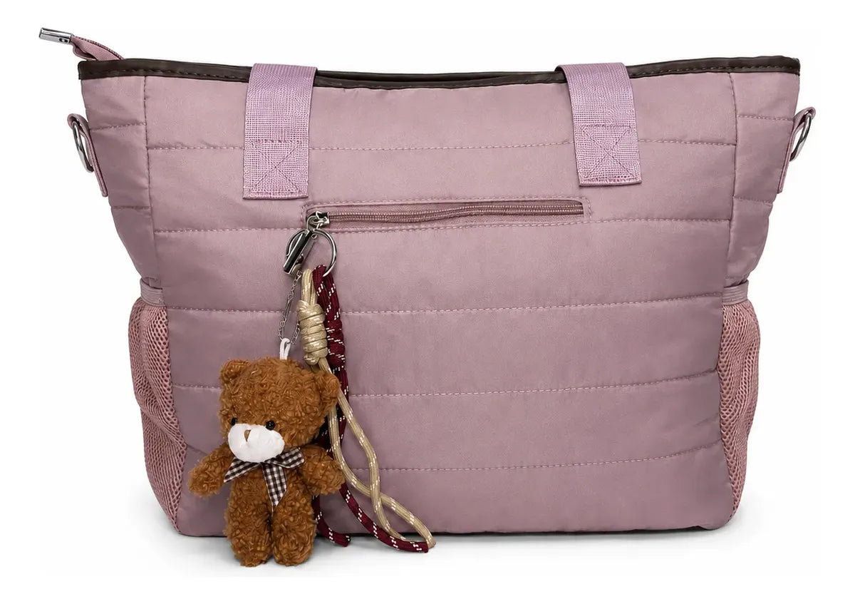 Bolso Tote Mujer Grande con Charm y Correa Removible 14L JJ260301