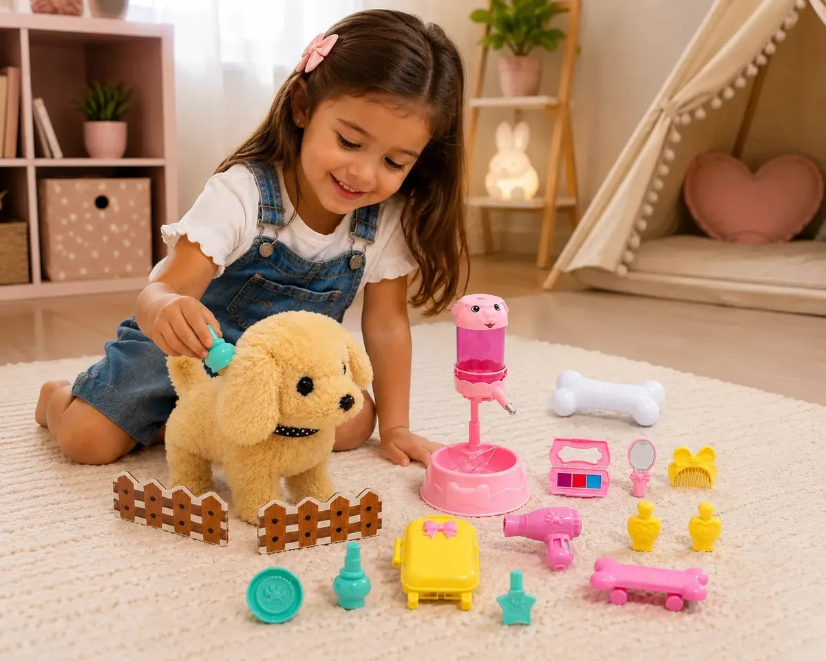 Juguete Interactivo Cuida Tu Mascota Peluche Accesorio Niños