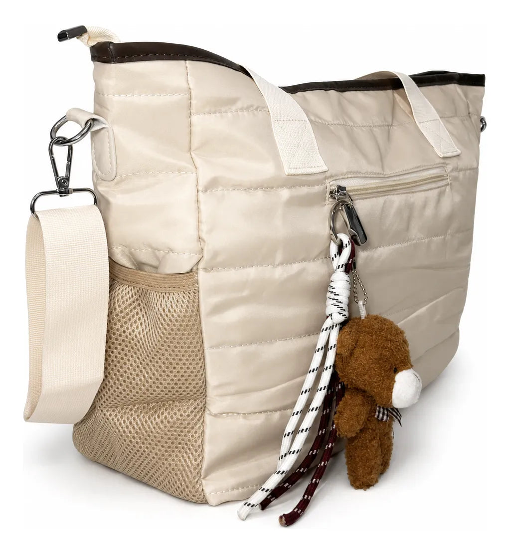 Bolso Tote Mujer Grande con Charm y Correa Removible 14L JJ260301