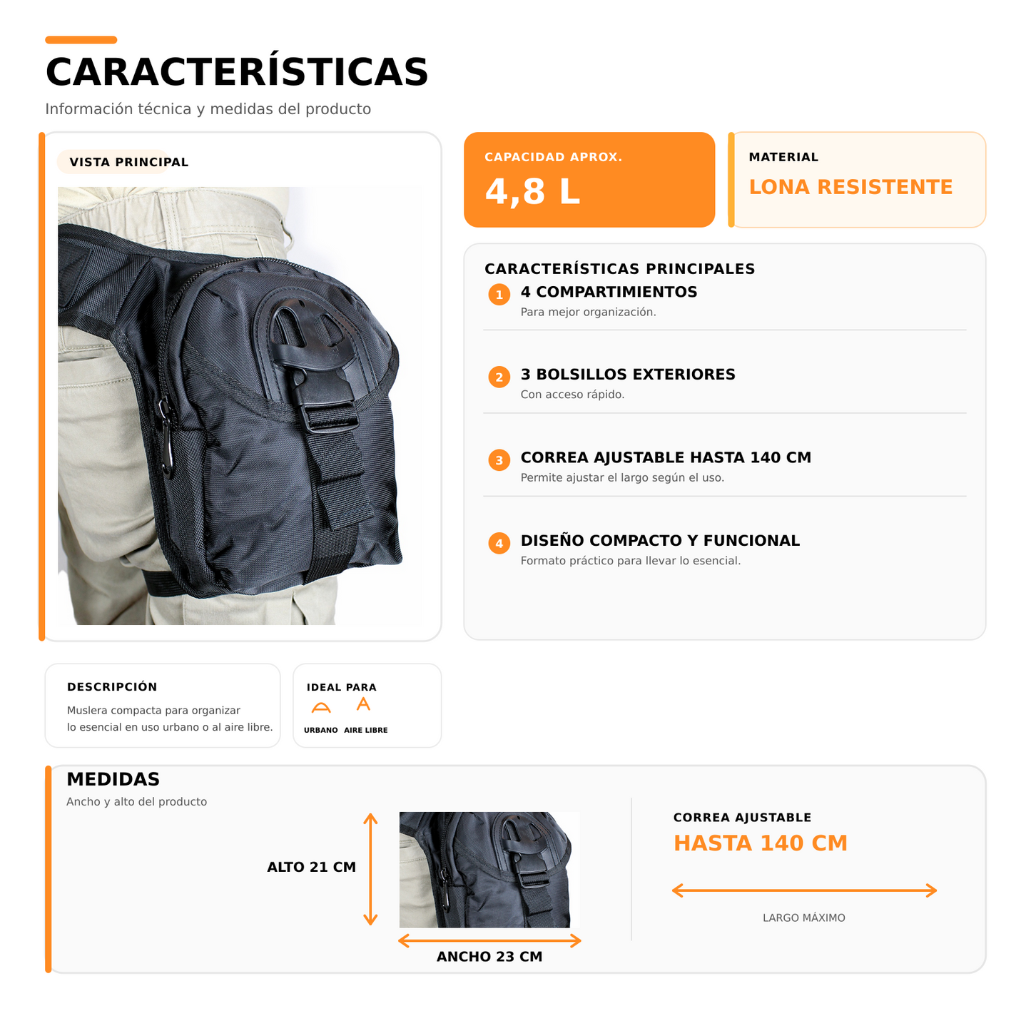 Bolso Muslera 1598