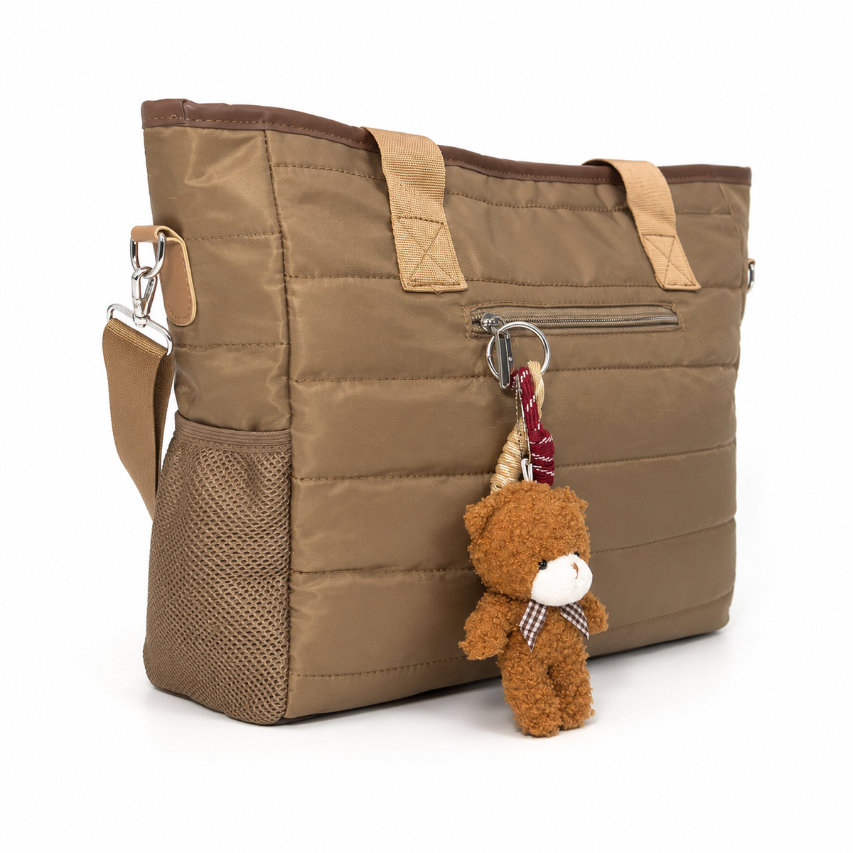 Bolso Tote Mujer Grande con Charm y Correa Removible 14L JJ260301
