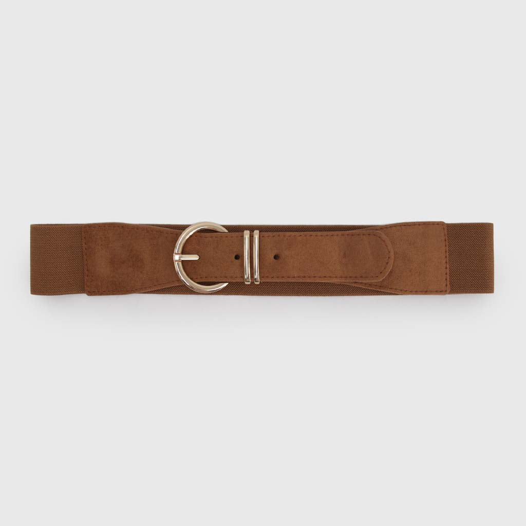 Cinturón Mujer Elasticado Doble Pasador Metálico - BE098