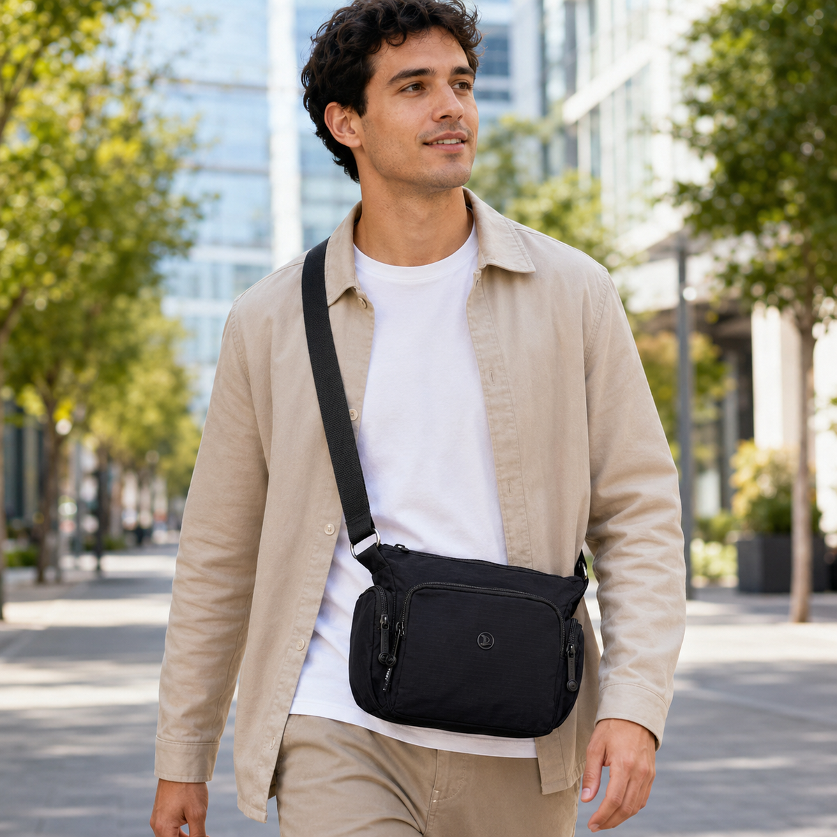 Bolso Morral Mujer Bandolera con Múltiples Bolsillos Casual - JJ176