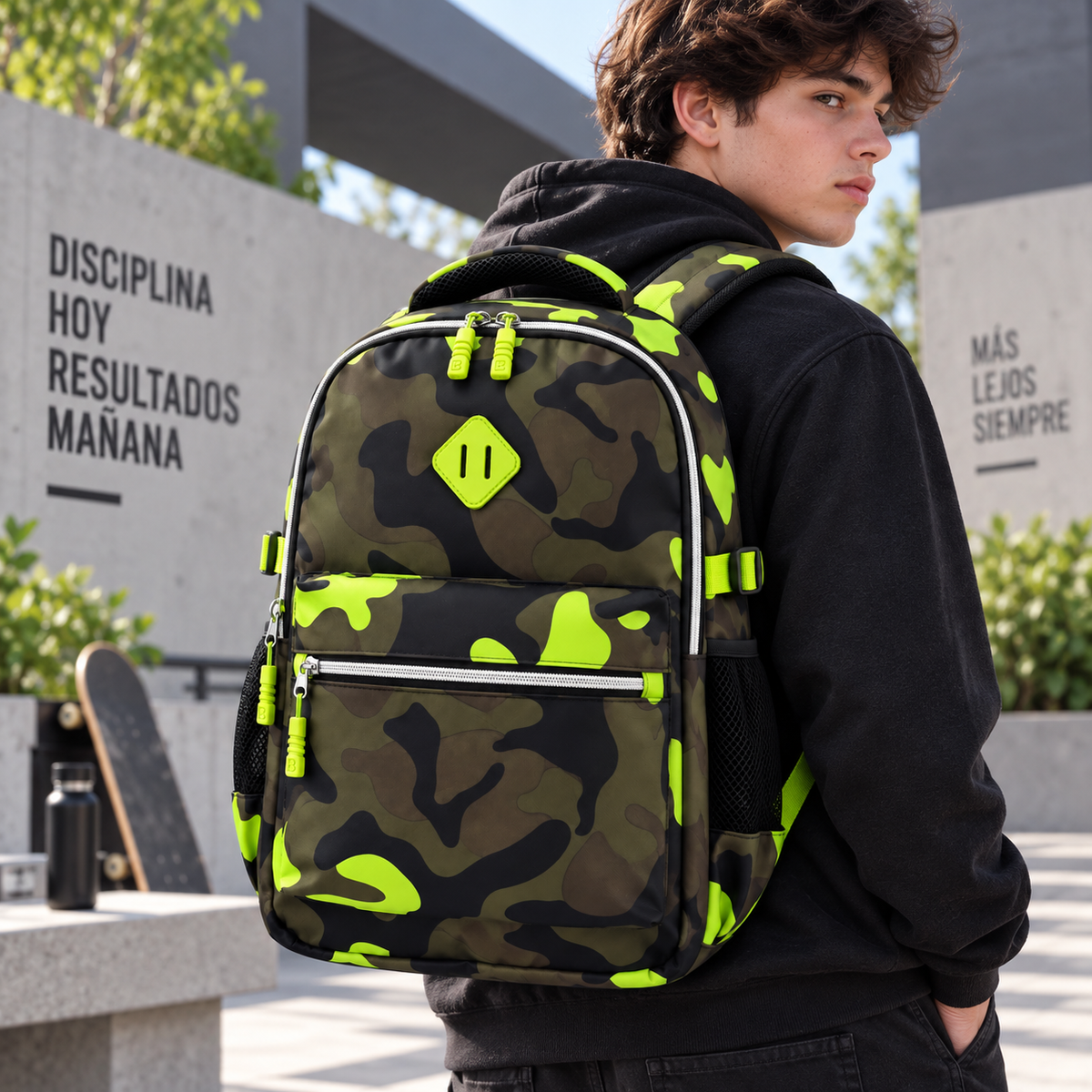 Mochila Semi Acolchada 27 L Mimetizada 8386