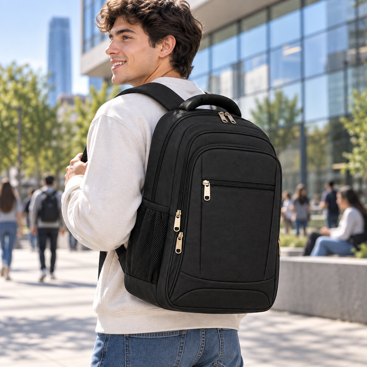 Mochila Semi Acolchada 25 L Porta Notebook 028