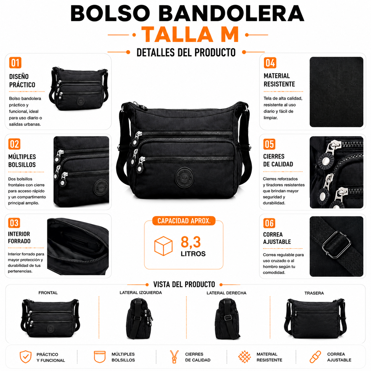 Bolso Bandolera 8011 M