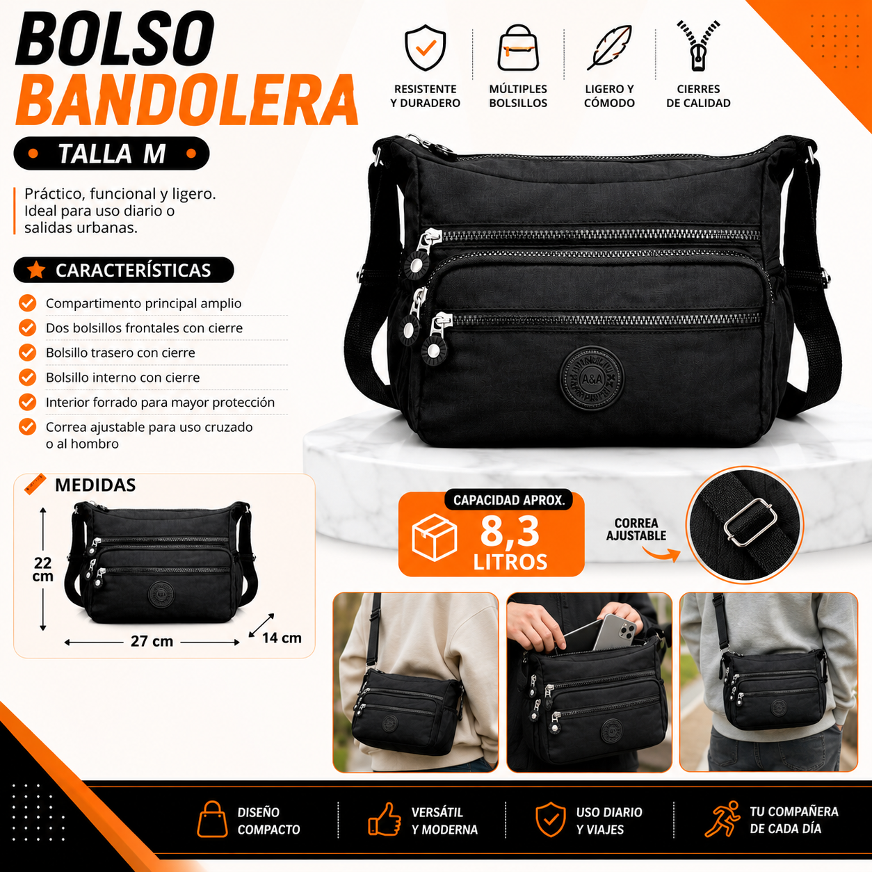 Bolso Bandolera 8011 M
