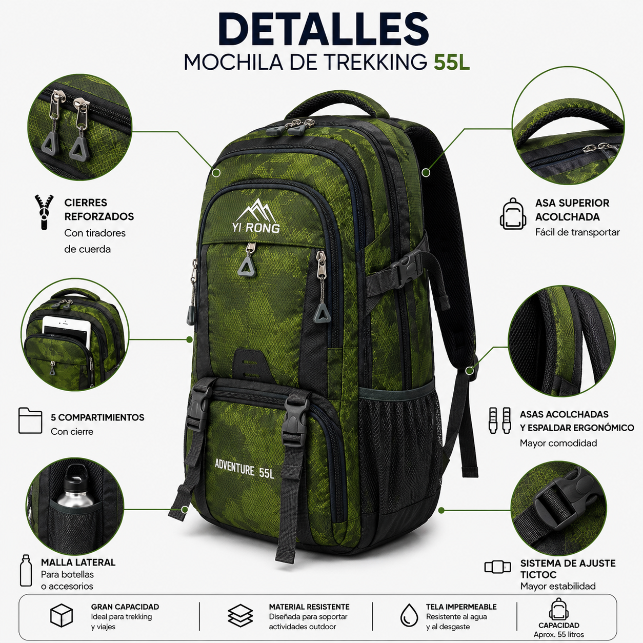 Mochila Trekking 104 Montaña