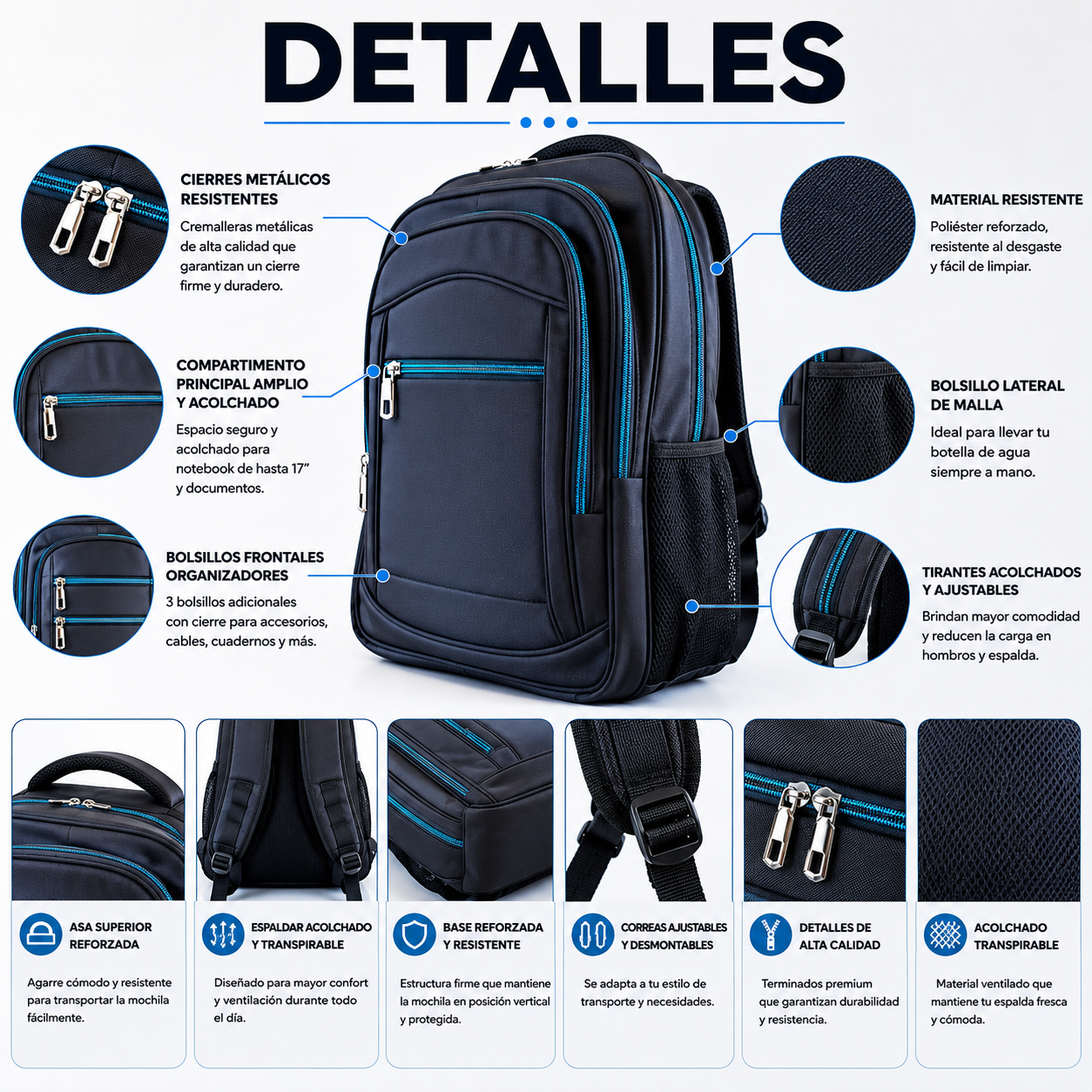 Mochila Acolchada 2019 PortaNotebook Corporativa 35L