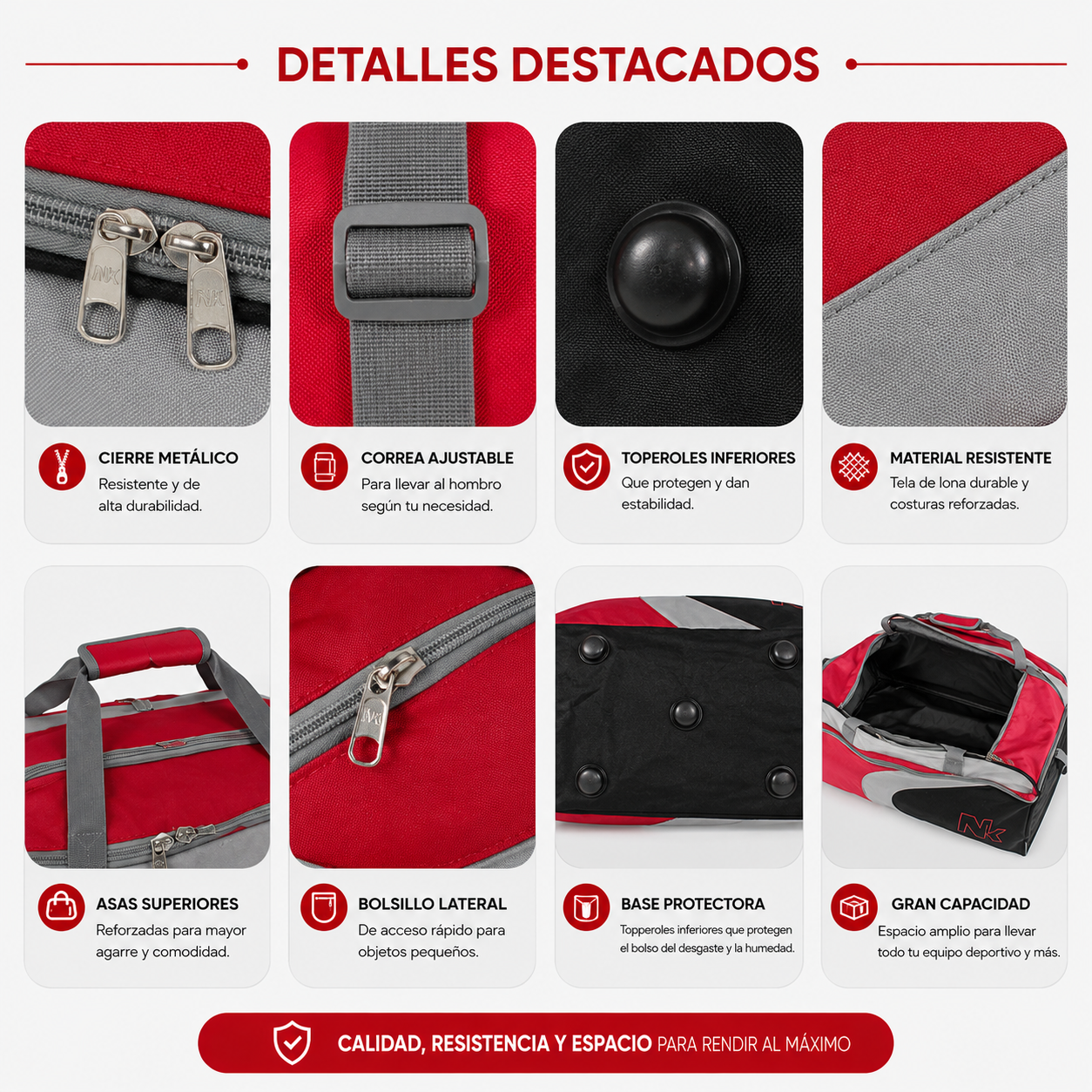 Bolso Raquetero 100L Grande 1133C